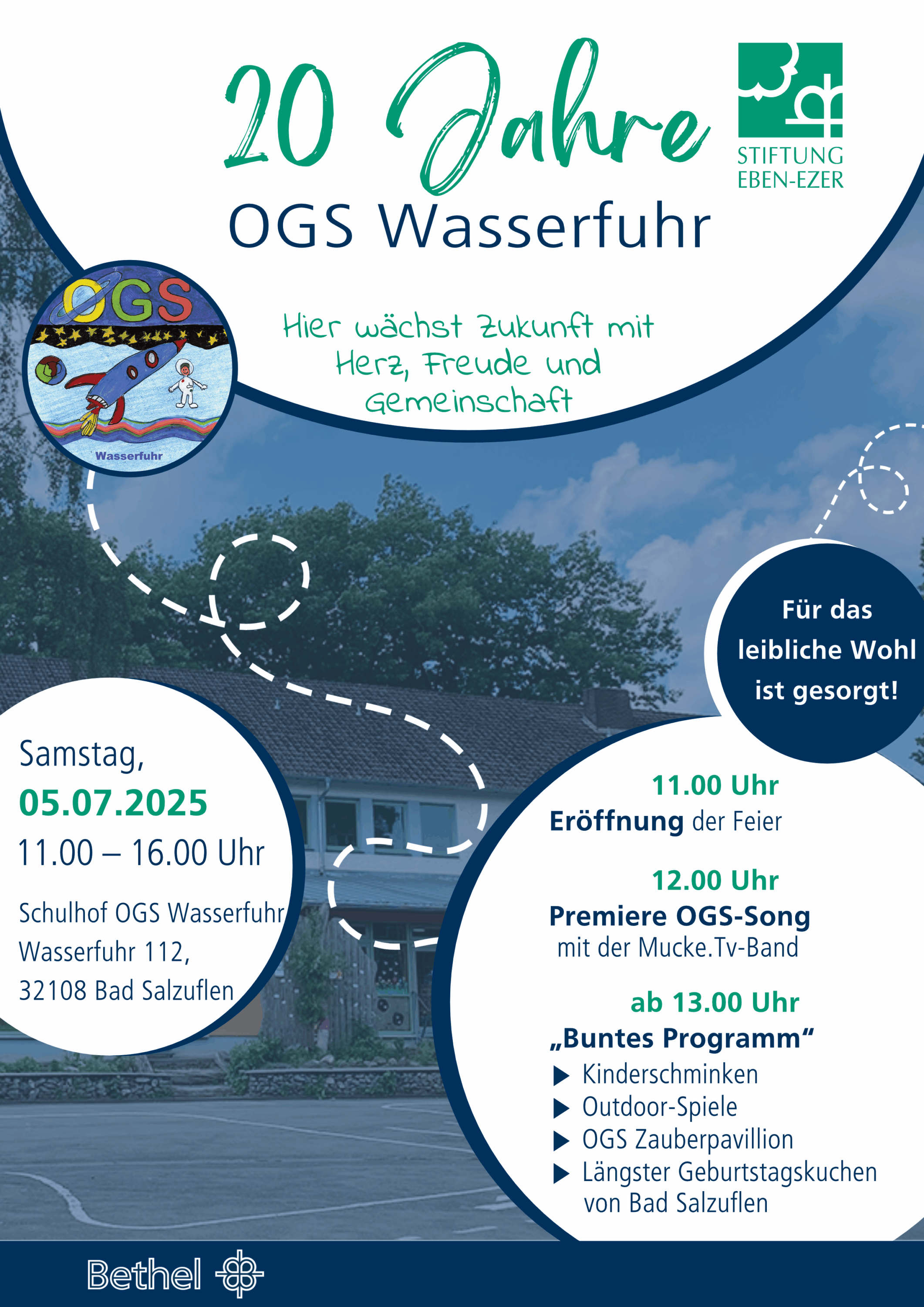 20 Jahre OGS Wasserfuhr - Einladungsschreiben